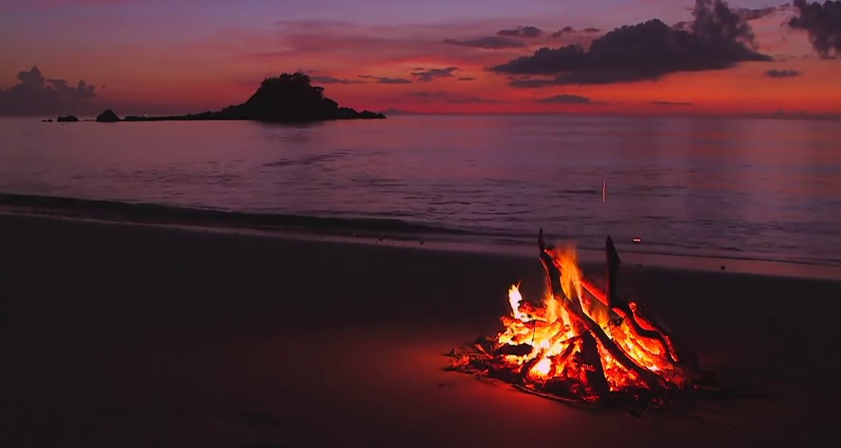 8 - fire on beach